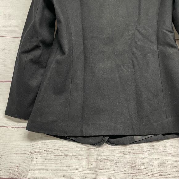 Ann Taylor Factory Black Wool Blend Peacoat Jacket Size Petite M - Picture 12 of 13